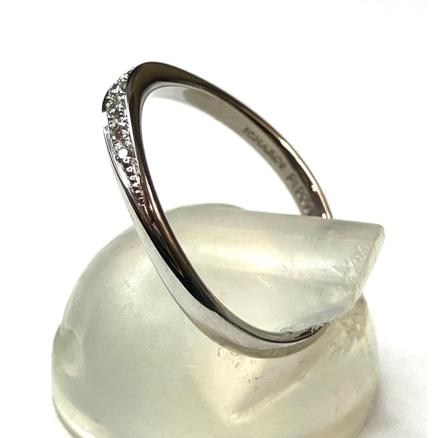 ICHAROI イサロイ PT950 プラチナ 8粒ダイヤモンドリング 0.05ct 10.5 