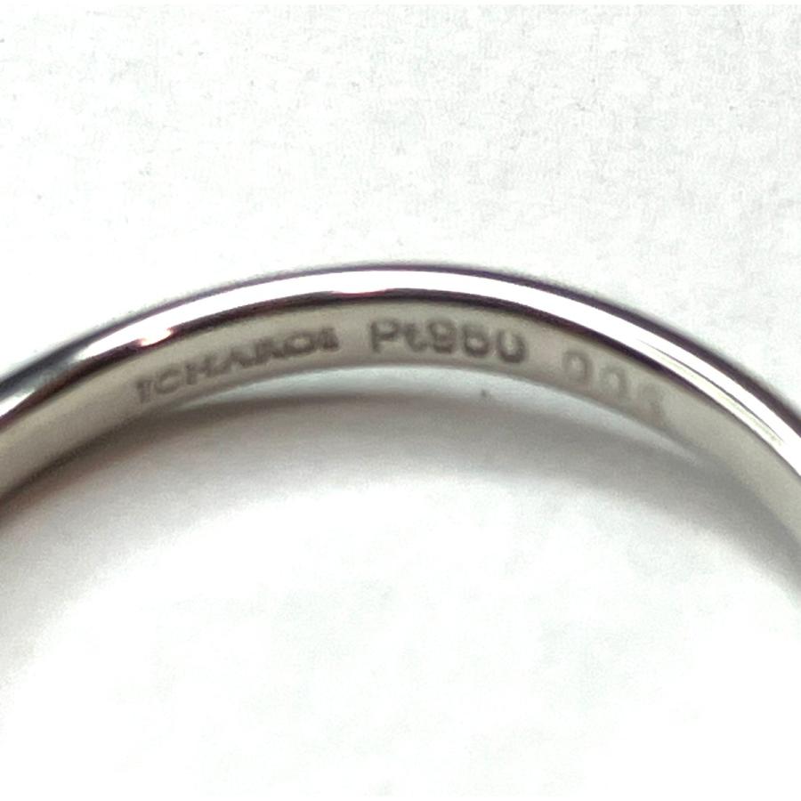 ICHAROI イサロイ PT950 プラチナ 8粒ダイヤモンドリング 0.05ct 10.5 