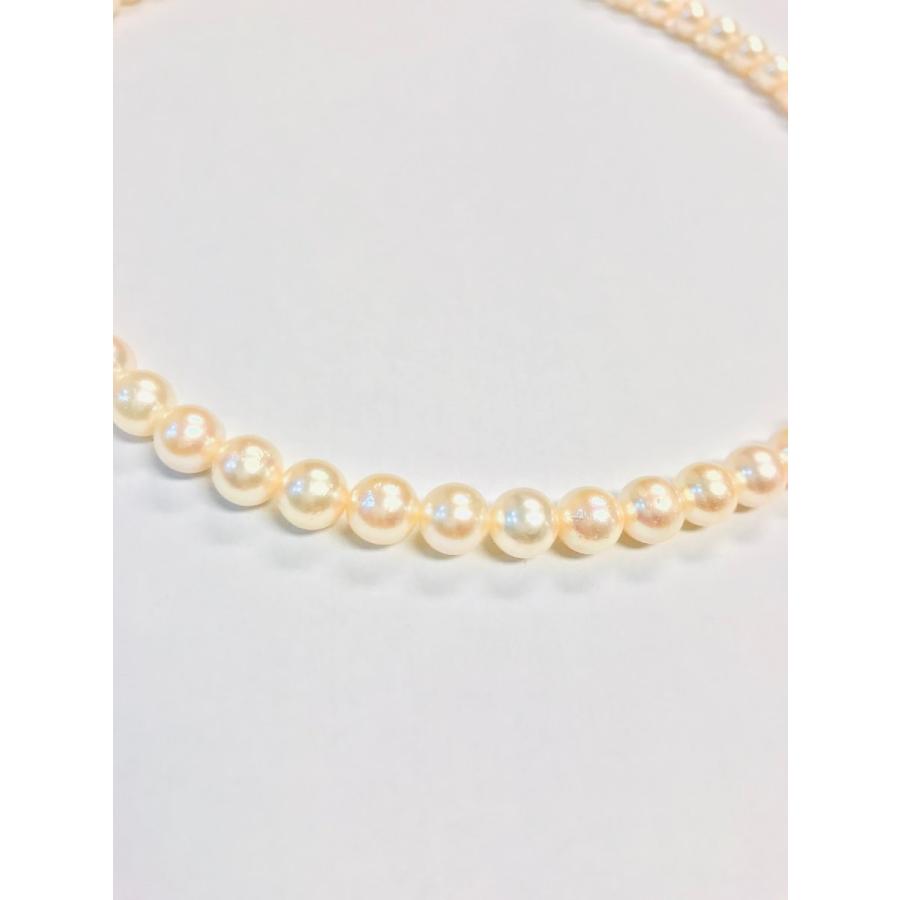 アコヤ真珠 ネックレス 丸玉7mm ソーティング付き シルバー金具 qoj 