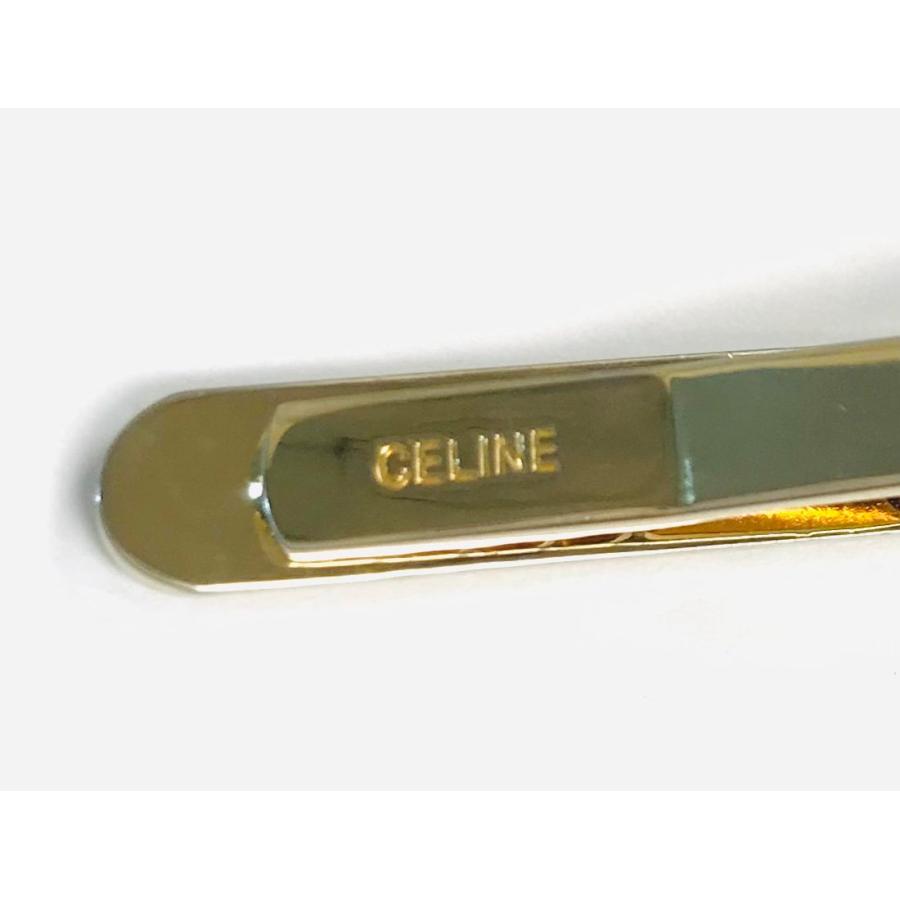 CELINE セリーヌ ネクタイピン ゴールド×シルバー 馬車柄 CELINE セリーヌ ネクタイピン ゴールド×シルバー 馬車柄
