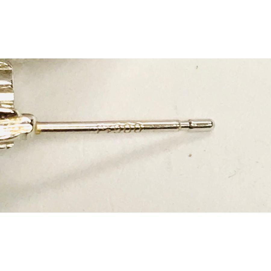 K18WG/PT900 ホワイトゴールド プラチナ 5Pダイヤモンド 0.12ct/0.12ct