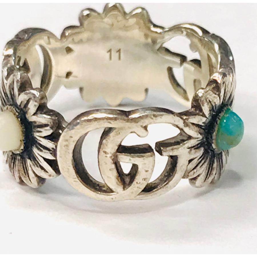 GUCCI グッチ ダブルG マザー シルバーリング 9号 qoj.YSY02 : QUEEN