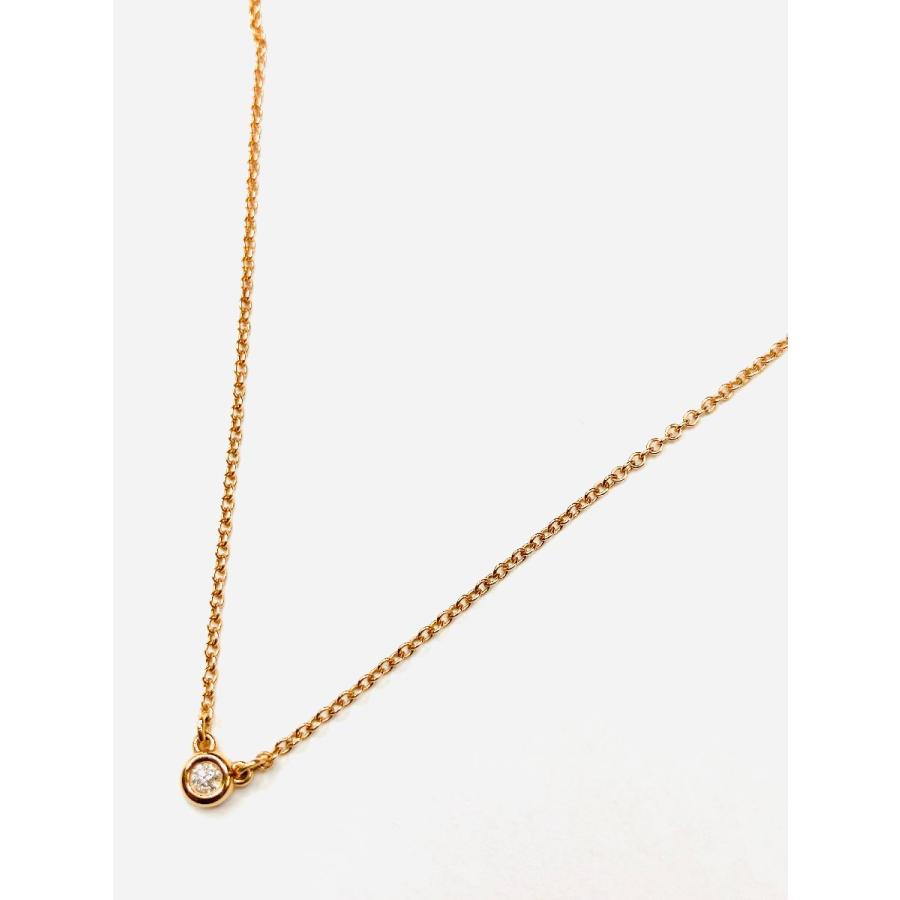 ティファニー バイザヤード 一粒 ダイヤ ネックレス K18YG K18YG Tiffany＆Co. ティファニー バイザヤード 一粒ダイヤモンド