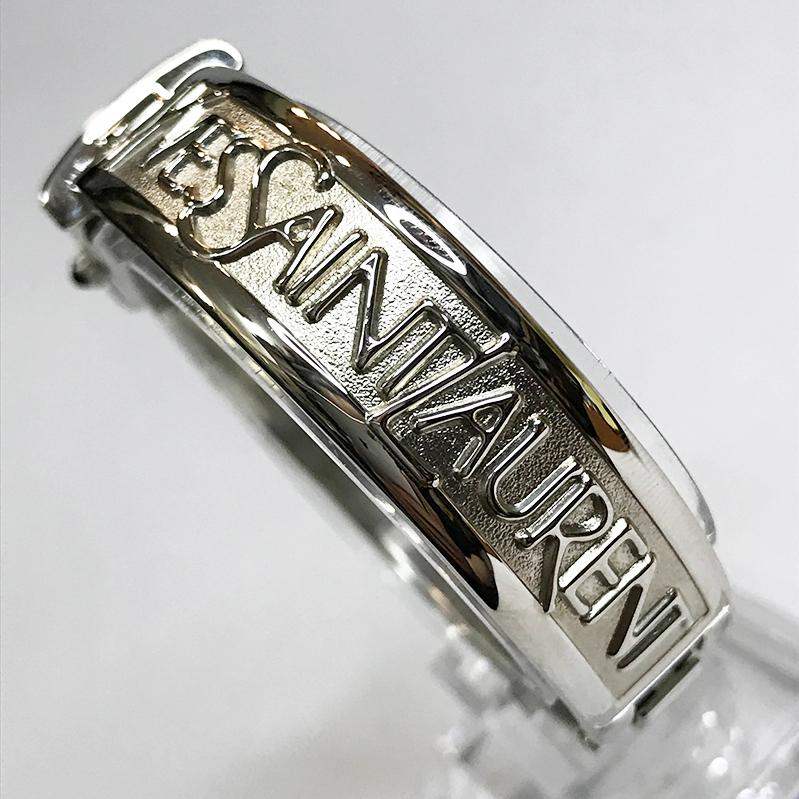 Yves Saint Laurent イヴサンローラン 5421-H18687Y ロゴバングル 