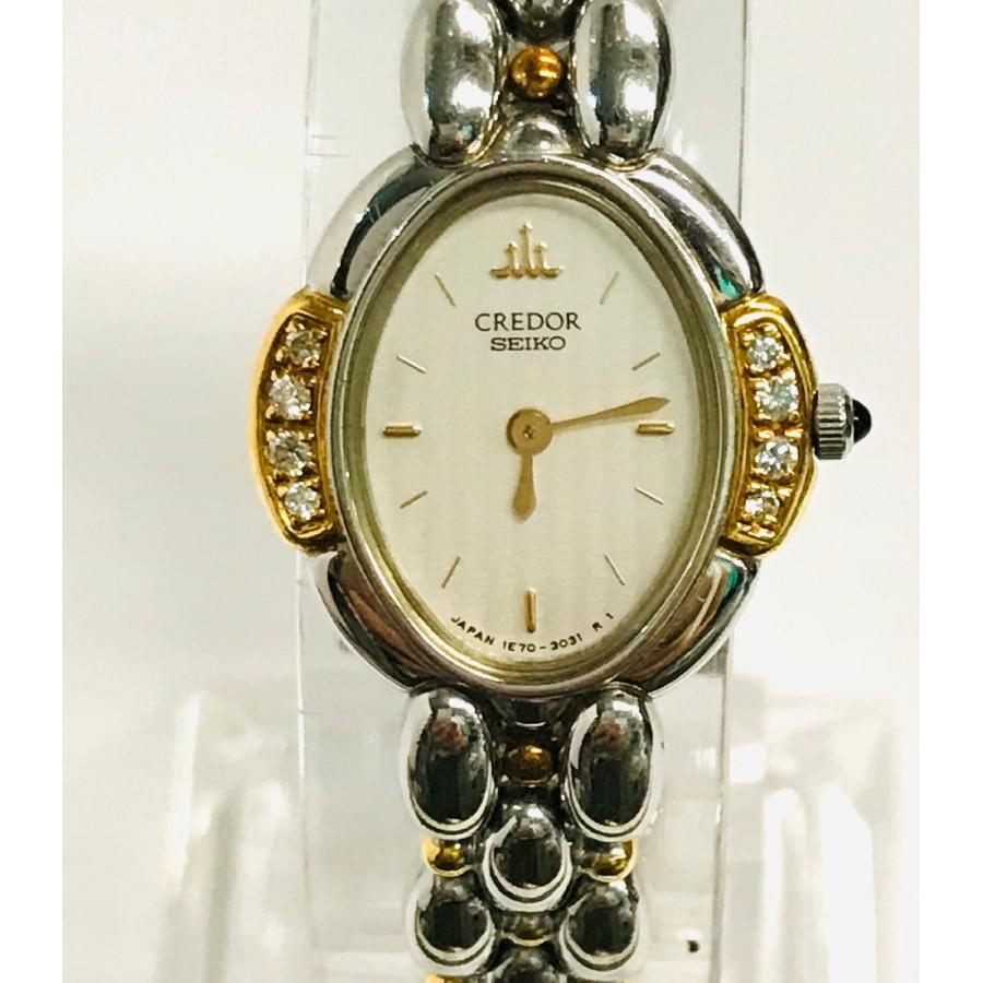 SEIKO CREDOR セイコー クレドール 1E70-3040 ステンレス×18KT