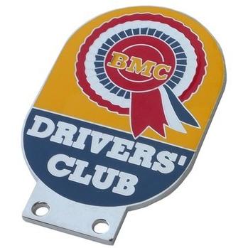 BMCビーエムシードライバーズクラブ　のカーバッジです。　イギリス　金属製バッジ　バッジバークリップ