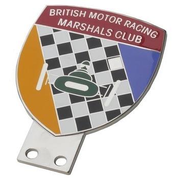 当季大流行 BMRブリティッシュ　モーター　レーシング　マーシャル　クラブ　のカーバッジです。　イギリス　金属製バッジ　バッジバークリップ