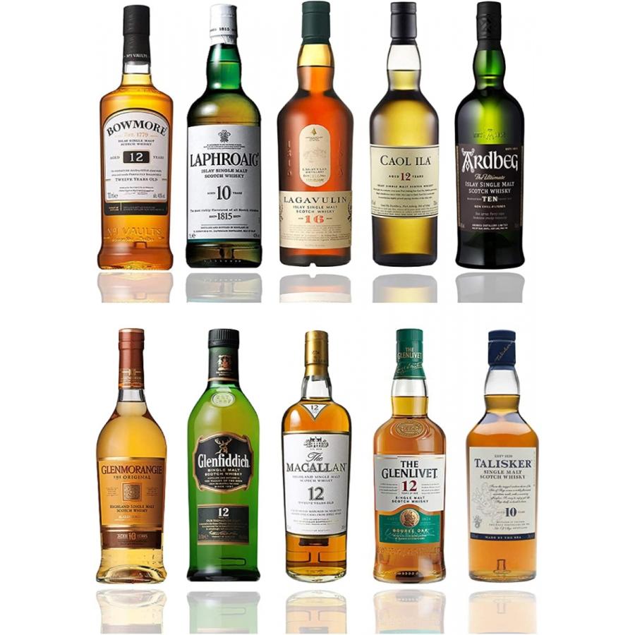 当店人気No1【プレゼントにも最適】スコッチ シングルモルト 地域別 10