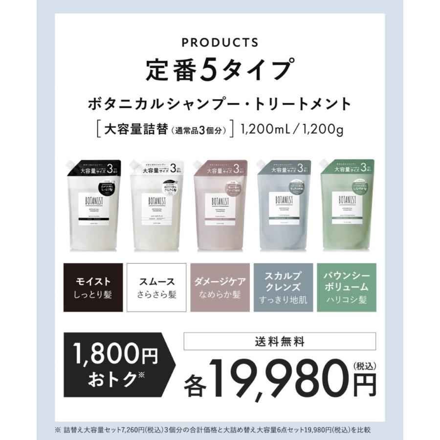 BOTANIST（ボタニスト） シャンプートリートメント 6点 詰め替え 大