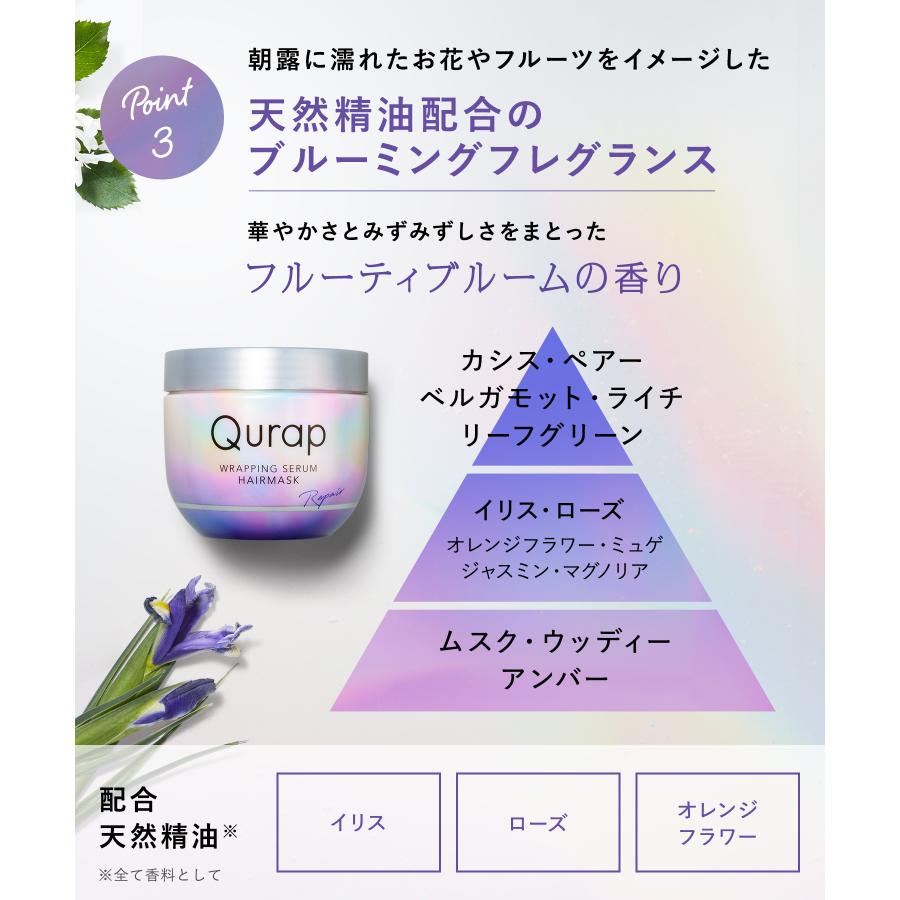 Qurap キュラップ ラッピングセラムヘアマスク 保湿 ヘアパック トリートメント ダメージケア ブリーチ ケラチン | Qurap | 13