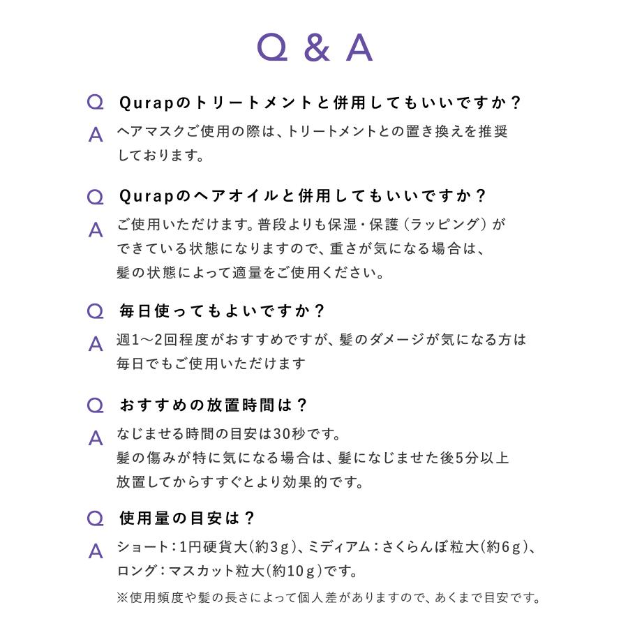 Qurap キュラップ ラッピングセラムヘアマスク 保湿 ヘアパック トリートメント ダメージケア ブリーチ ケラチン | Qurap | 15