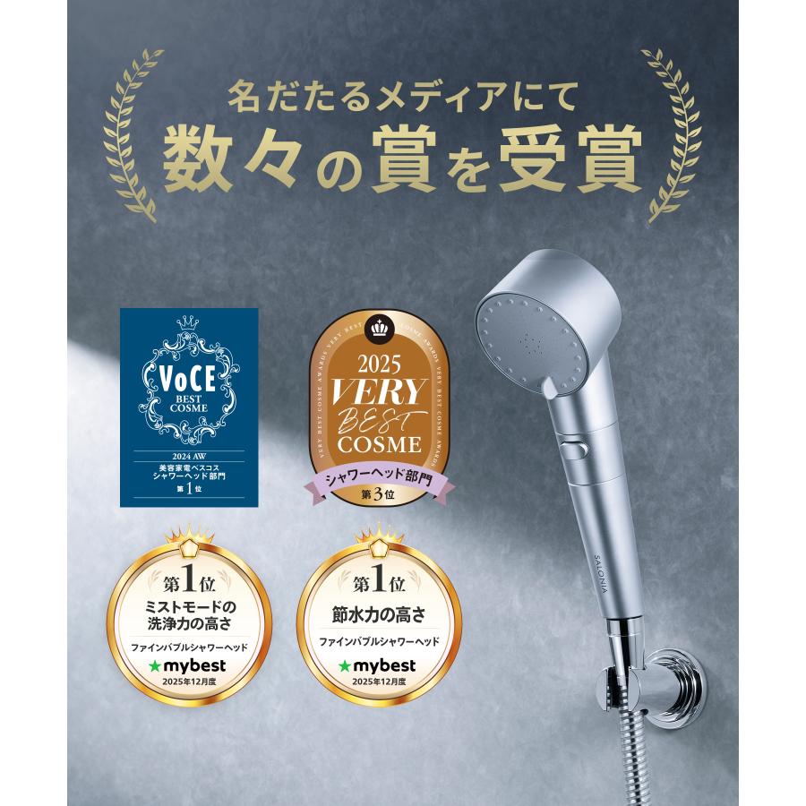 SALONIA（サロニア） シャワーヘッド ファインバブルクリア 塩素除去