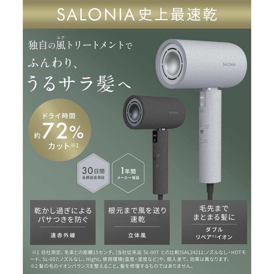 SALONIA（サロニア） ドライヤー 速乾 公式 エアトリートメント