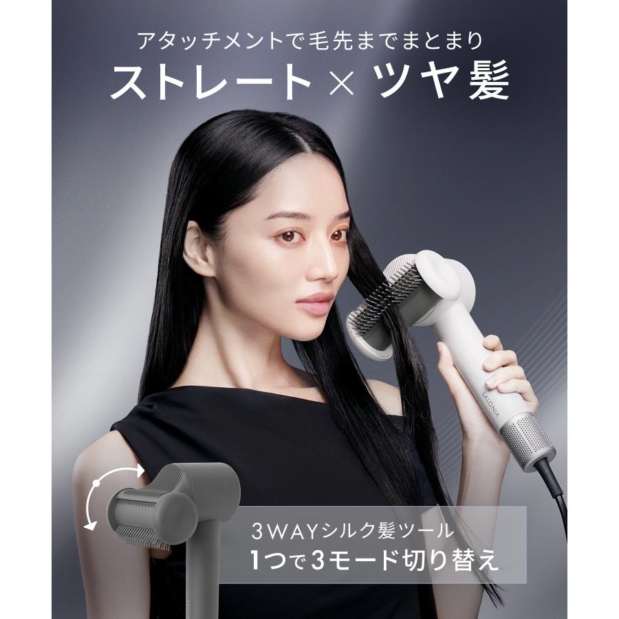 SALONIA（サロニア） ドライヤー ドライヤー 大風量 速乾 スムース