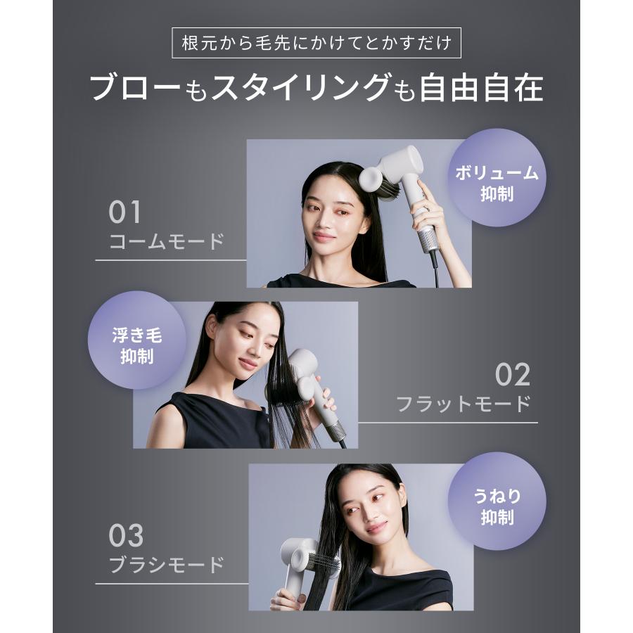 SALONIA（サロニア） ドライヤー ドライヤー 大風量 速乾 スムース