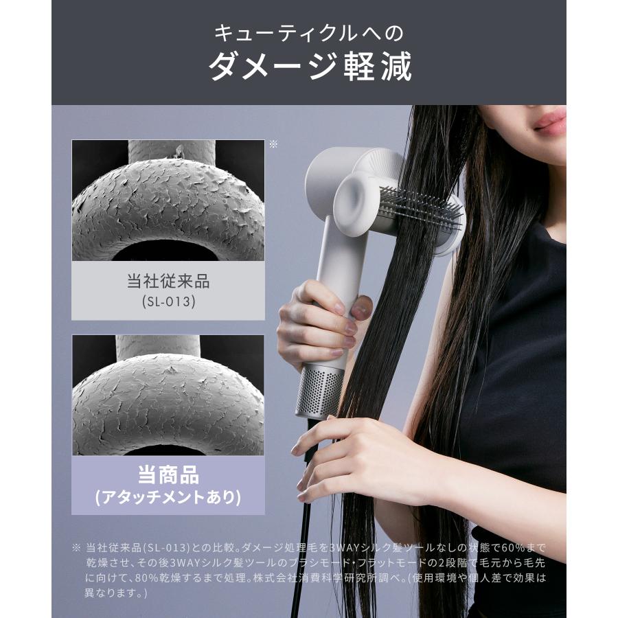 SALONIA（サロニア） ドライヤー ドライヤー 大風量 速乾 スムース