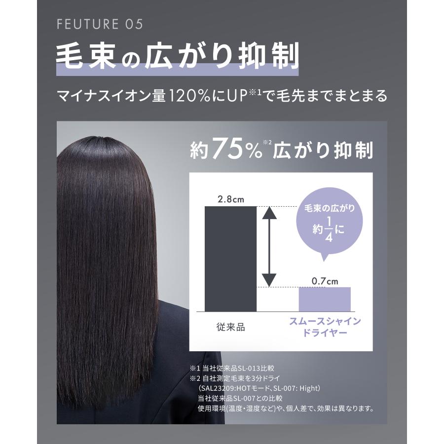 ドライヤー 大風量 速乾 サロニア スムースシャイン NiziUコラボ ドライヤー速乾 SALONIA ヘアドライヤー 大風量 マイナスイオン 30日間全額返金保証付き cpj | SALONIA | 17