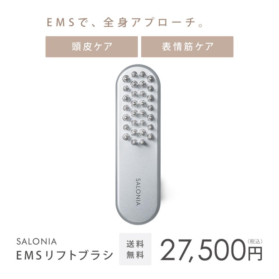 美顔器 ブラシ / EMS リフトケア 頭皮 頭筋 / ハリ美容デンキブラシ