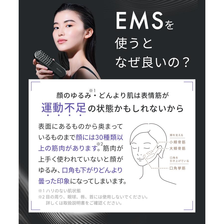 SALONIA 美顔器 ブラシ EMS リフトブラシ 3Dケア 頭皮 頭筋 ハリ SALONIA 美顔器 ブラシ EMS リフトブラシ 3Dケア 頭皮 頭筋 ハリ