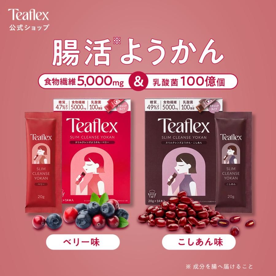 TeaFlex（ティーフレックス） 公式 スリムクレンズ ようかん(ベリー