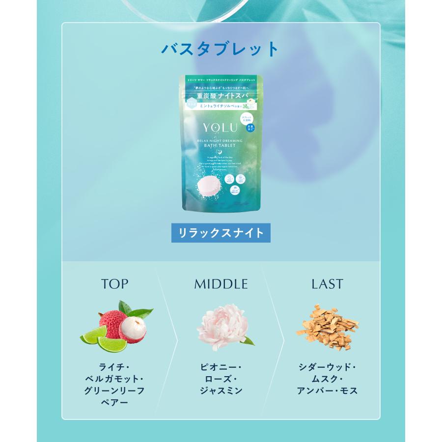 YOLU（ヨル） 【夏限定】ヨル バスタブレット 6錠 入浴剤 ボディケア