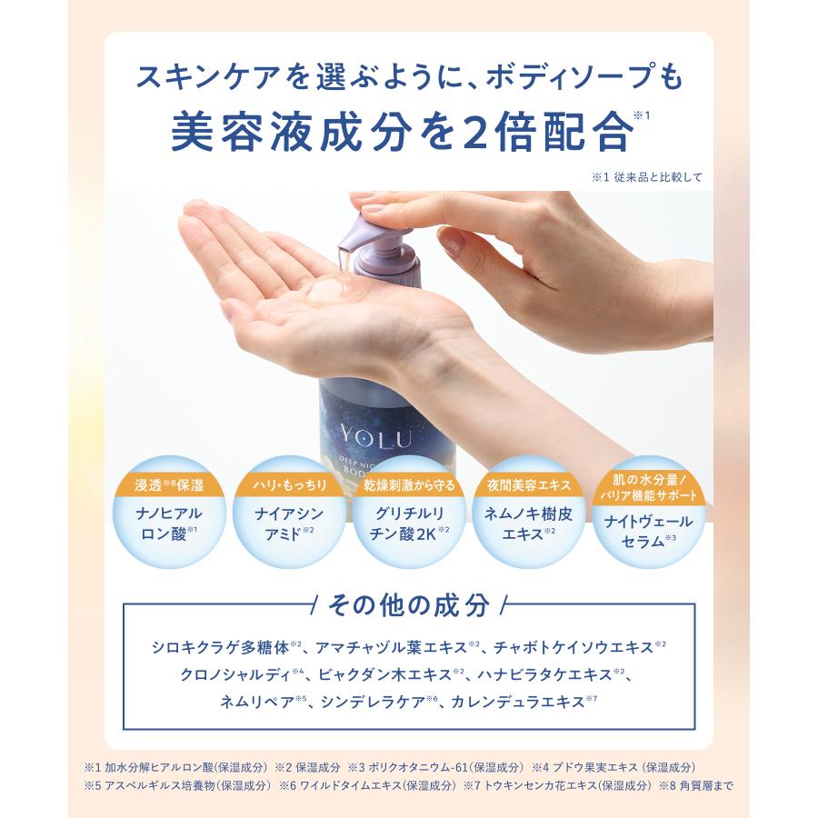 ボディソープ 詰め替え YOLU ヨル ナイトケアボディソープ 詰替え用 ボディウォッシュ ボディケア 石鹸 yoru メンズ レディース ゆうパケット対象商品 | YOLU | 08