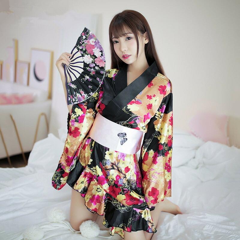 ハロウィン コスプレ 花魁 着物 衣装 和服 和装 浴衣 セクシー かわいい ゆかた コスチューム 巫女 着物ドレス ミニ 可愛い 仮装 アキバ キャラクター 1点 Queenstyle 通販 Yahoo ショッピング
