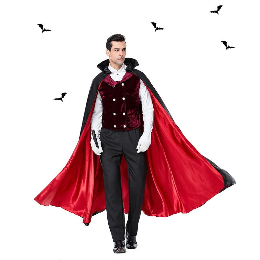 ハロウィン衣装 メンズ用 ヴァンパイア コスチューム 大人用 衣装 コスプレ ハロウィン 仮装 メンズ 吸血鬼 コスプレ衣装 男性 マント 男 文化祭 ドラキュラ Tf Queenstyle 通販 Yahoo ショッピング
