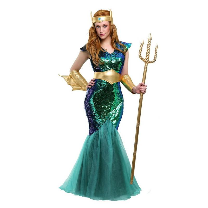 ハロウィン 人魚姫 スパンコール マーメイド ドレス 女性用 レディース | コスプレ衣装 コスチューム 仮装 衣装 コスプレ クリスマス 大人用 ワンピース 大人 …｜queenstylehayato