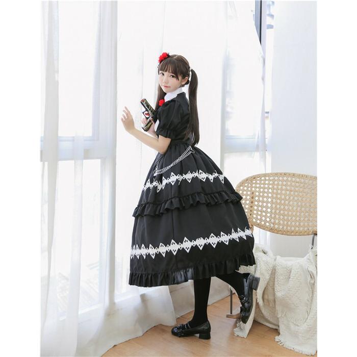 コスプレ ゴスロリ メイド服 衣装 仮装パーティー コスチューム ワンピース コスプレ衣装 大人用 エプロン ハロウィン アニメ 結婚式 余興 送料無料 Fxy497 Queenstyle 通販 Yahoo ショッピング