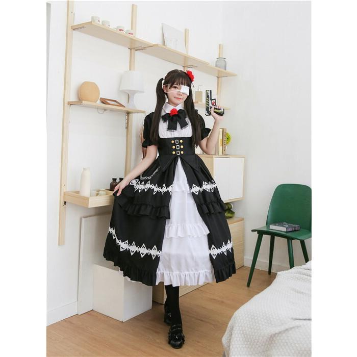 コスプレ ゴスロリ メイド服 衣装 仮装パーティー コスチューム ワンピース コスプレ衣装 大人用 エプロン ハロウィン アニメ 結婚式 余興 送料無料 Fxy497 Queenstyle 通販 Yahoo ショッピング