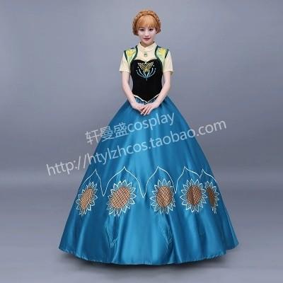 内祝い Wl627a ディズニープレセンス Elsa エルサ ハロウィン 大人用ドレス アナ雪 プリンセスドレス コスプレ 衣装 戴冠式 長袖刺繍 ドレス 信頼 Www Technet 21 Org