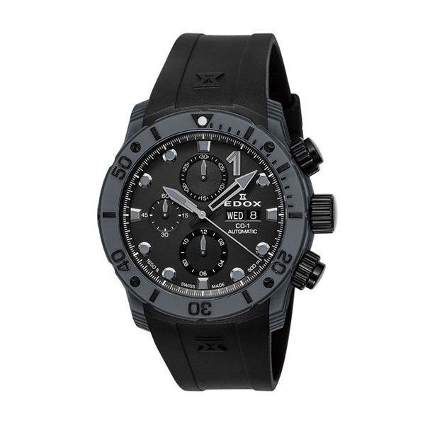 【最大60回無金利・ノベルティ】 正規品 EDOX エドックス クロノオフショア1 カーボン クロノグラフ 01125-CLNGN-NING | デルフィン | 01