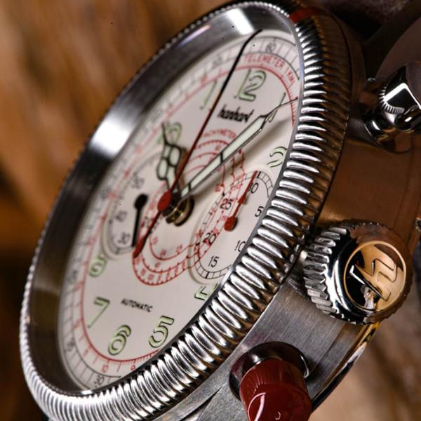 【最大24回払いまで無金利】 hanhart ハンハルト PIONEER TachyTele パイオニア タキテレ クロノグラフ 自動巻 メンズ腕時計 送料無料 712.200-0010 | hanhart | 03