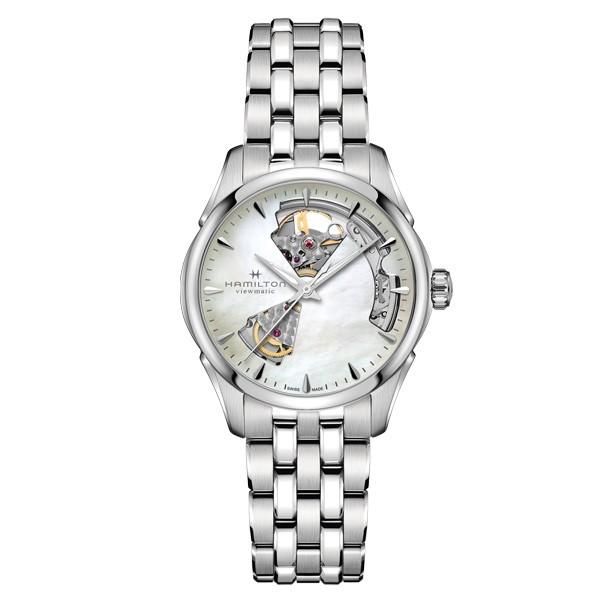 【純正ストラップ進呈/最大24回払い無金利/豪華ノベルティ】 Hamilton ハミルトン ジャズマスター OPEN HEART LADY AUTO 自動巻き レディース腕時計 H32215190 | Jazzmaster | 01