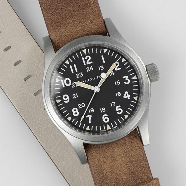 Hamilton ハミルトン Khaki Field カーキ フィールド MECHANICAL 機械式手巻 メンズ腕時計 送料無料 H69439531 ラッピング無料｜quelleheure-1｜03