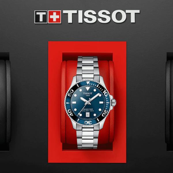 TISSOT ティソ シースター 1000 36MM ユニセックス腕時計 クオーツ 送料無料 T120.210.11.041.00｜quelleheure-1｜06