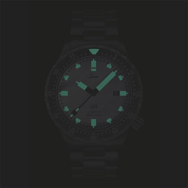 ☆【最大60回払いまで無金利】 正規品 Sinn ジン Diving Watches ダイバーズウォッチ 自動巻き メンズ腕時計 シリコンストラップ 送料無料 U1.S.Perlmutt.S｜quelleheure-1｜04