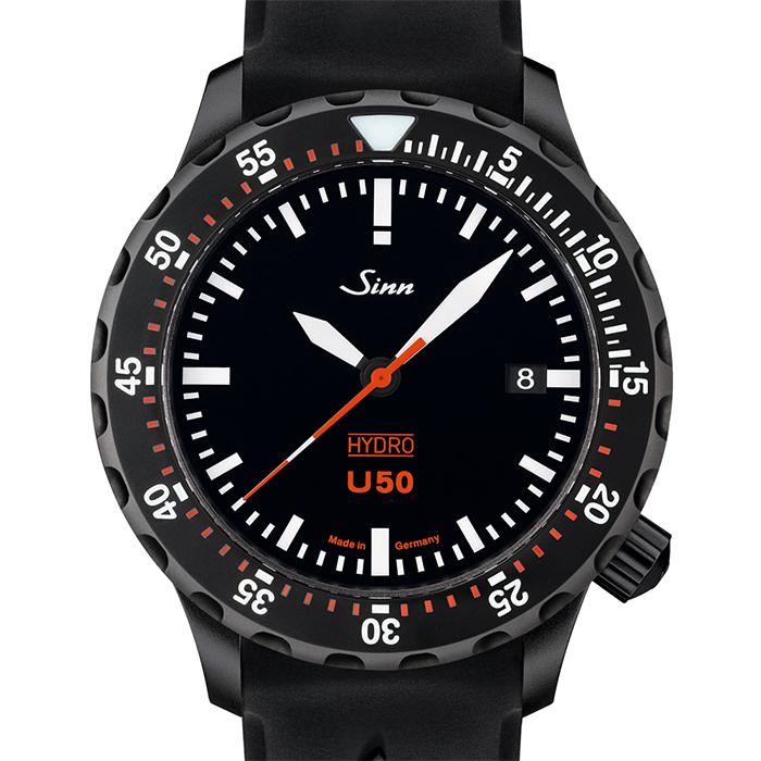 【60回払いまで無金利/純正ストラップ/ジングッズ】正規品 Sinn ジン Diving Watches  メンズ腕時計 送料無料 U50.HYDRO.S | Sinn | 02