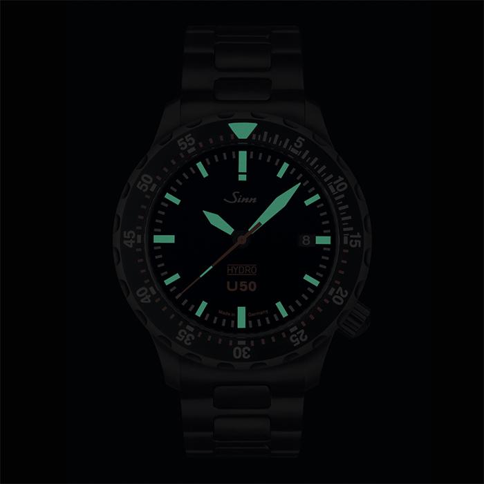 【60回払いまで無金利/純正ストラップ/ジングッズ】正規品 Sinn ジン Diving Watches  メンズ腕時計 送料無料 U50.HYDRO.S | Sinn | 03