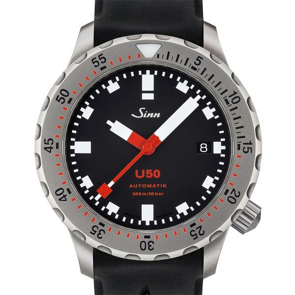 【60回払いまで無金利/純正ストラップ/ジングッズ】 正規品 Sinn ジン U50 Diving Watches  メンズ腕時計 シリコンストラップ | Sinn | 02
