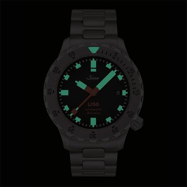 【60回払いまで無金利/純正ストラップ/ジングッズ】 正規品 Sinn ジン U50 Diving Watches  メンズ腕時計 シリコンストラップ | Sinn | 03