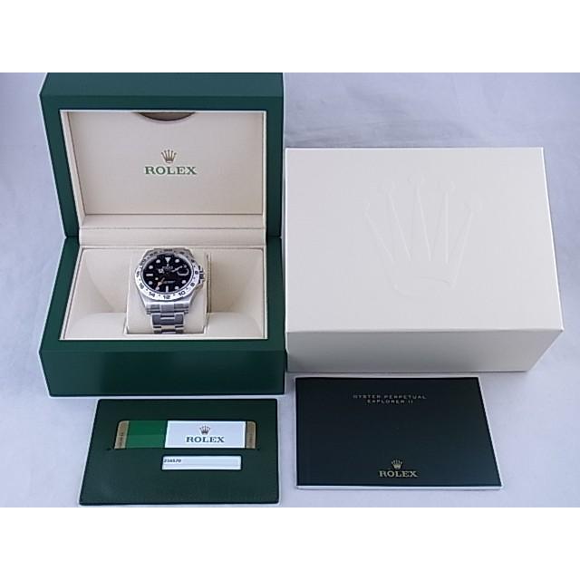 サブマリーナー ロレックス エクスプローラーII 黒文字盤 216570を最