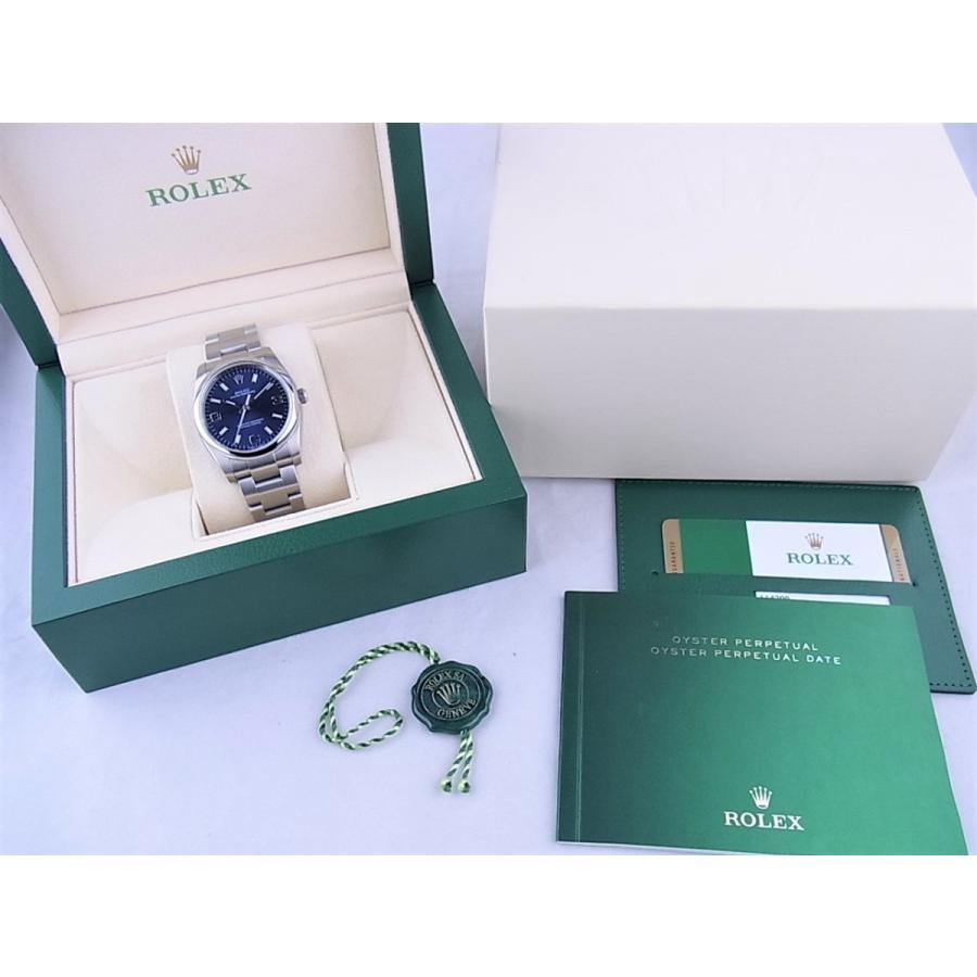 ロレックス 114200 オイスターパーペチュアル ブルー ランダム 2016年12月日本正規ギャラ 中古 | オイスター パーペチュアル | 04