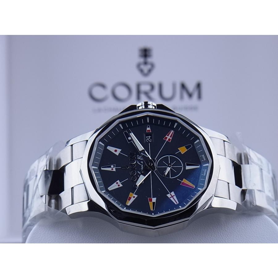 CORUMアドミラルズカップ ネイビー&シルバー CORUM/コルム】 アドミラルズカップ 99.330.30.V585 腕時計