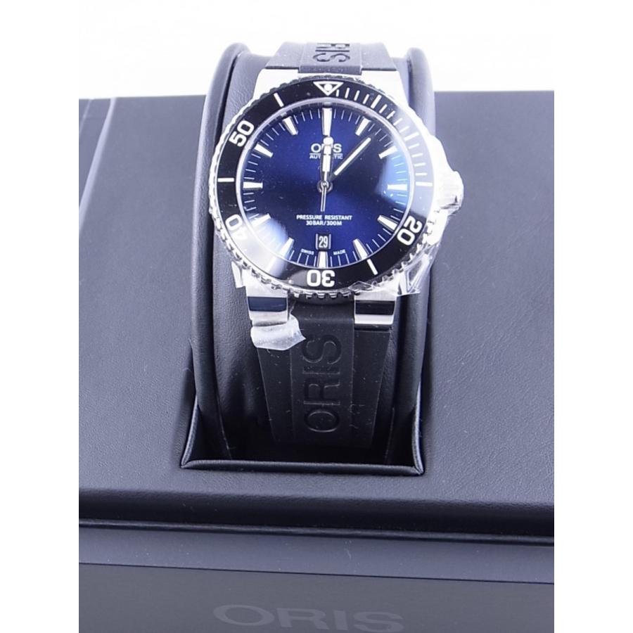 オリスアクイスデイトダイバーズブルー文字盤73376534135R（01 733 7653 4135-07 4 34eb）　新品 | ORIS | 05
