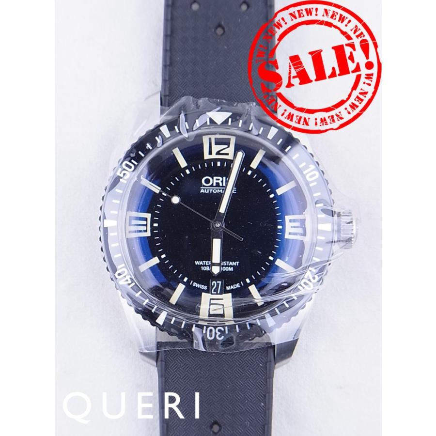 オリス ダイバーズ  黒文字盤 ラバー733.77074.064M(01 733 7707 4064 07 4 20 18)　新品 | ORIS