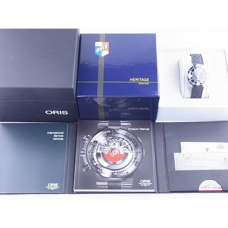 オリス ダイバーズ  黒文字盤 ラバー733.77074.064M(01 733 7707 4064 07 4 20 18)　新品 | ORIS | 04