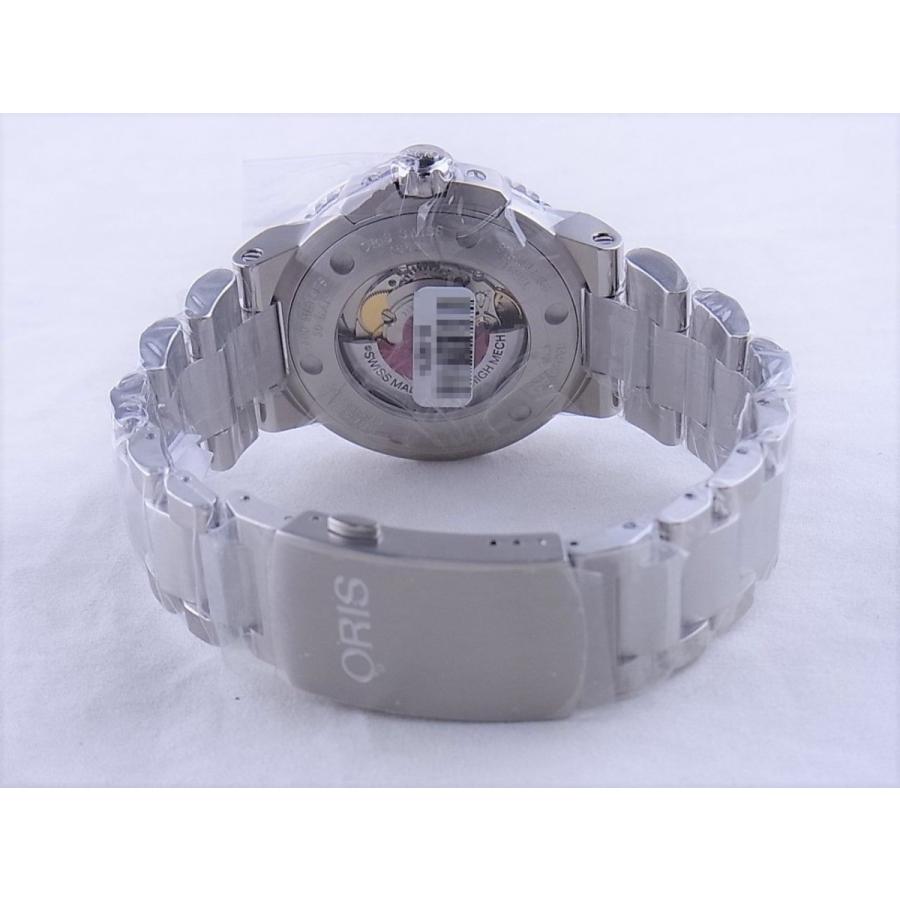 【訳あり・新品】 オリスアクイスデイトダイバーズネイビー文字盤733.7653.4155M(01 733 76534155-07 8 26 01 peb)　新品 【KUE1301811749】(46878円)