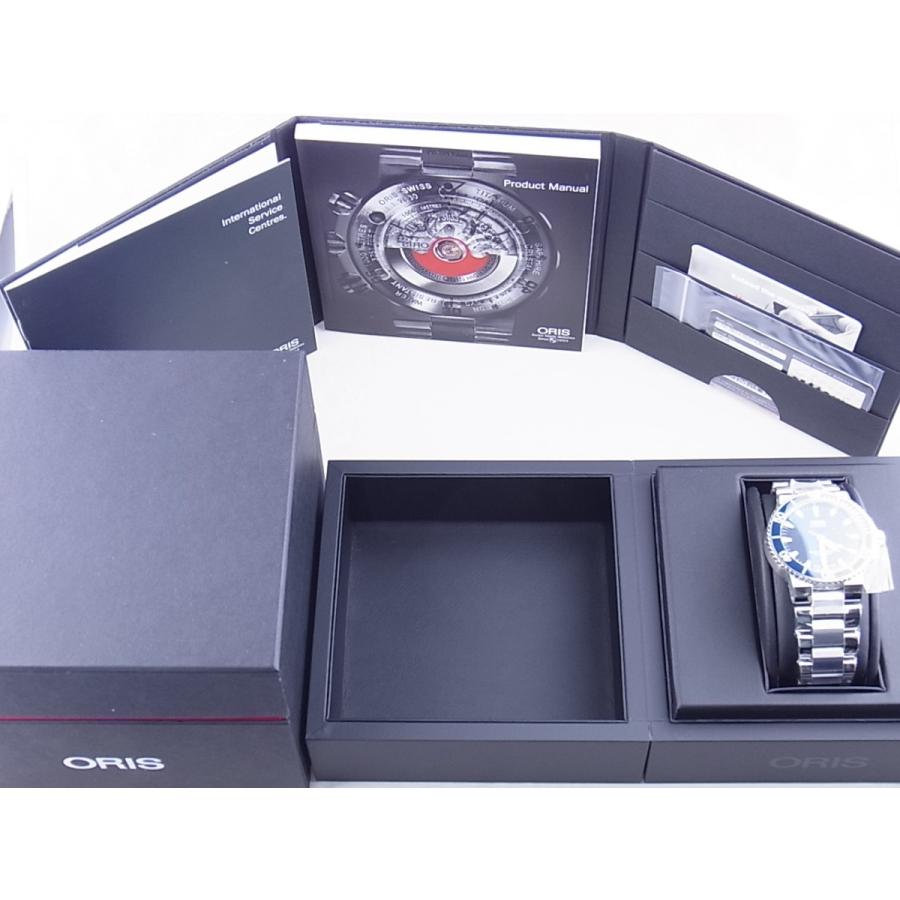 【訳あり・新品】 オリスアクイスデイトダイバーズネイビー文字盤733.7653.4155M(01 733 76534155-07 8 26 01 peb)　新品 【KUE1301811749】(46878円)